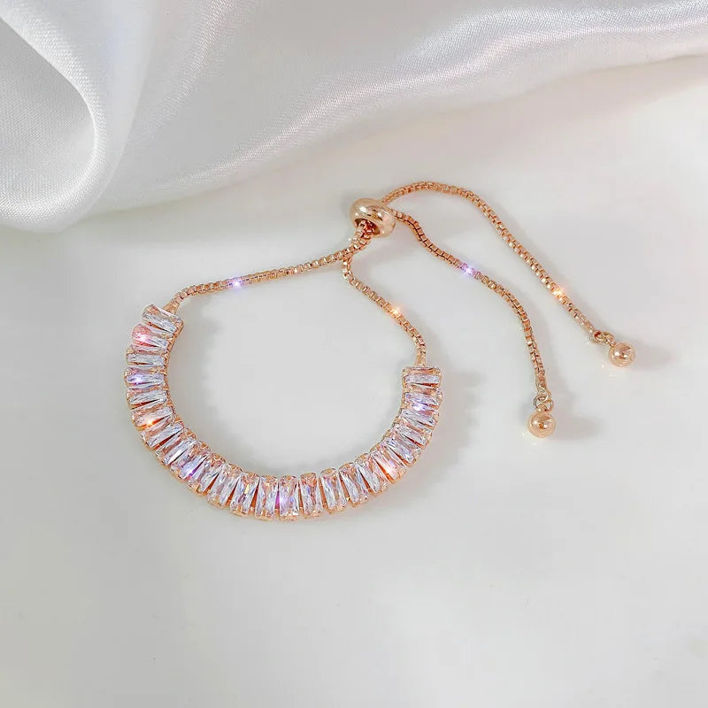 Bohemian Minimalist Metal Chain Women's Set of 6 Multi-layer Chain Simple Fashionable Bracelets Wedding Jewelry Birthday Gifts