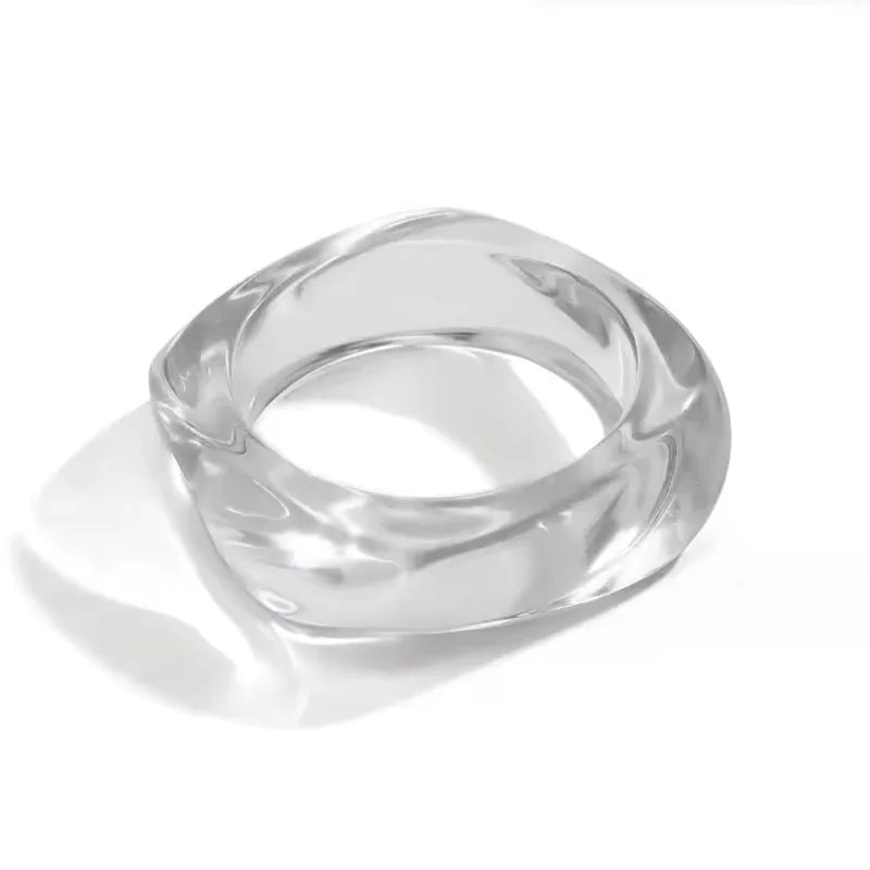 Exaggerated Resin Acrylic Bracelets Bangles for Women on Hand Irregular Geometric Bracelets Personality Hand Jewelry