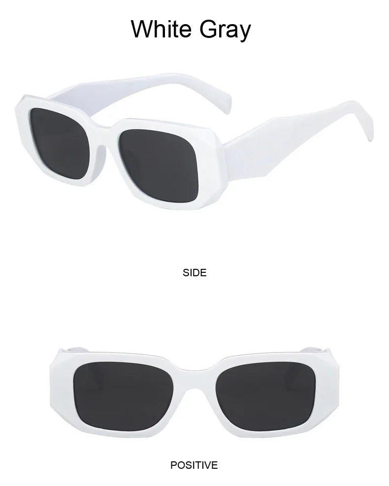 Fashion Square Sunglasses Woman Brand Designer Personality Irregular Vintage Sun Glasses Female Travel Retro Oculos De Sol
