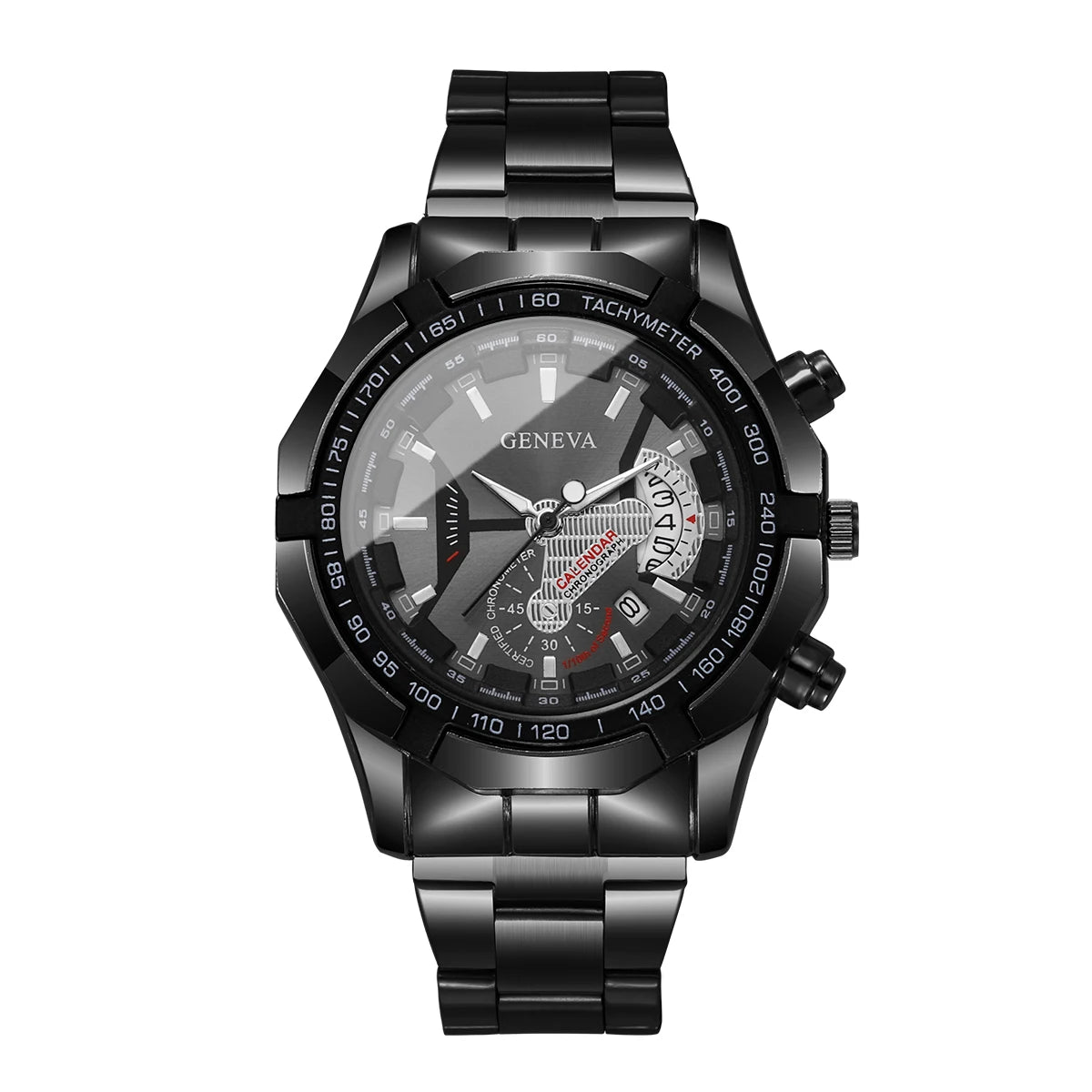 Luxury Large Dial Men Business Watches Fashion Calendar Quartz Watch for Mens Clock Reloj Hombre（Without Box）