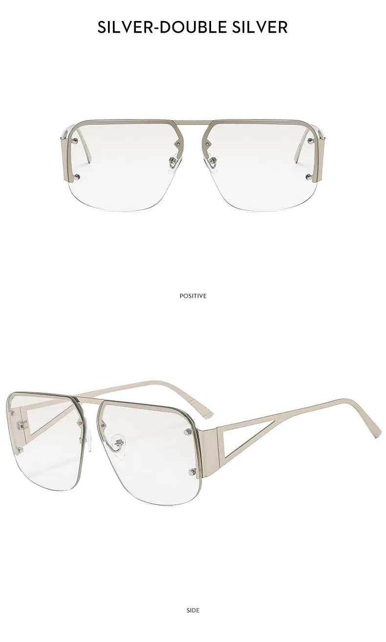 Fashion Oversized Square Sunglasses Woman Brand Designer Vintage Square Sun Glasses Female Big Frame Shades UV400 Eyewear