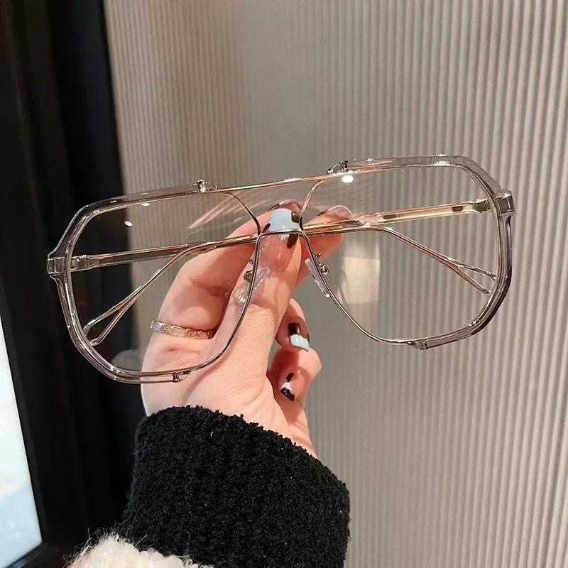 Women One-Piece Fashion Sunglasses New Unique Oversized Sun Glasses for Men Punk Glasses Trending Female Eyewear UV400