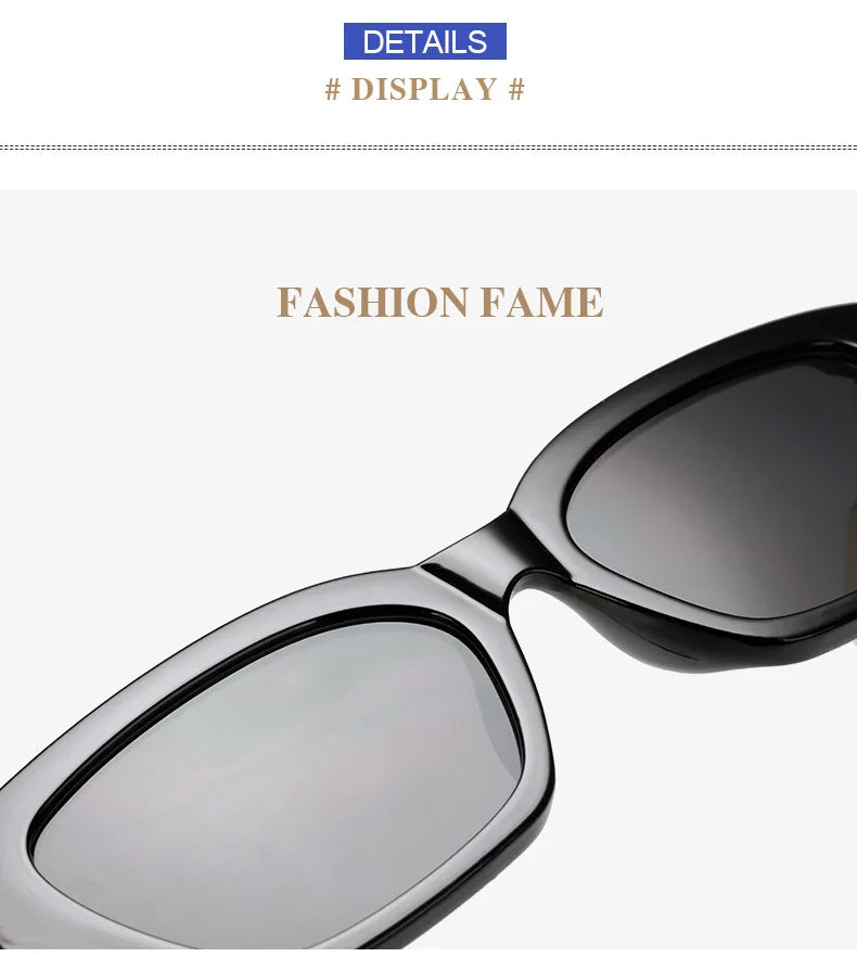 Cat Eye Sunglasses 2025 New Fashion Women Vintage Brand Designer Glasses Black Sun Glasses Female  Golden Eyewear Sun Protection