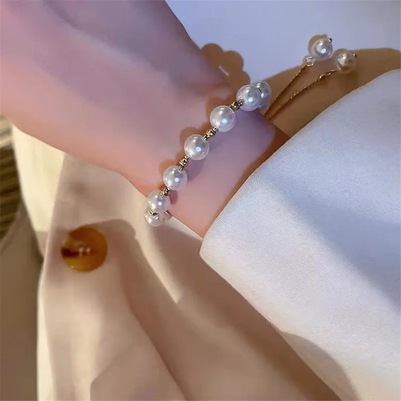 Bohemian Minimalist Metal Chain Women's Set of 6 Multi-layer Chain Simple Fashionable Bracelets Wedding Jewelry Birthday Gifts