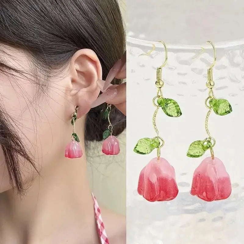 Silver Needle Vintage Green Crystal Butterfly Drop Earrings For Women Jewelry 2025 Trending Luxury Zircon Women's Earrings