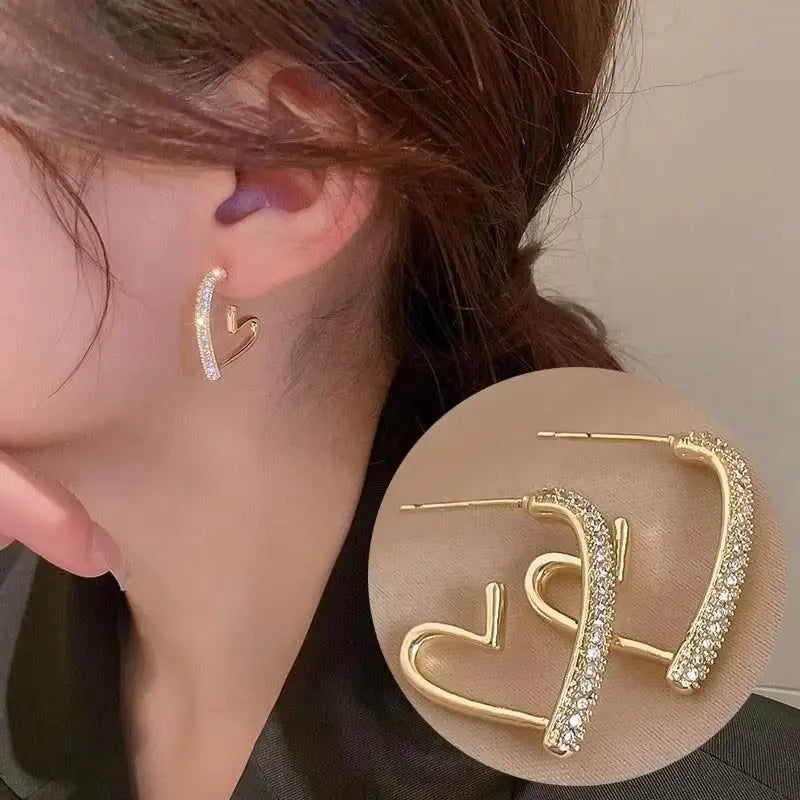 Fashion Seven Star Zircon Earrings For Women Jewelry 2025 Trending New Luxury Women's Crystal Stars Stud Earrings Gifts