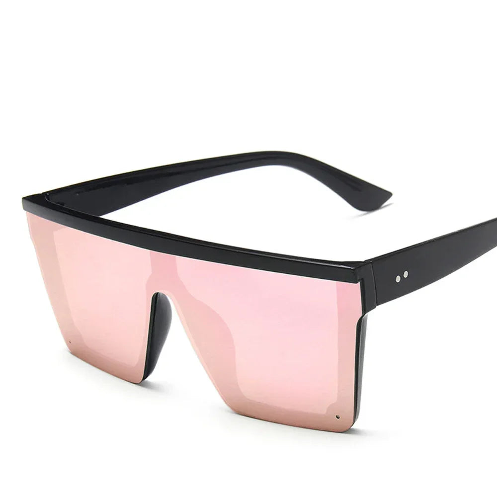 2025 Square Sunglasses Women Luxury Vintage Brand Design Sun glasses Big Frame Mirror Red Purple Eyewear UV400