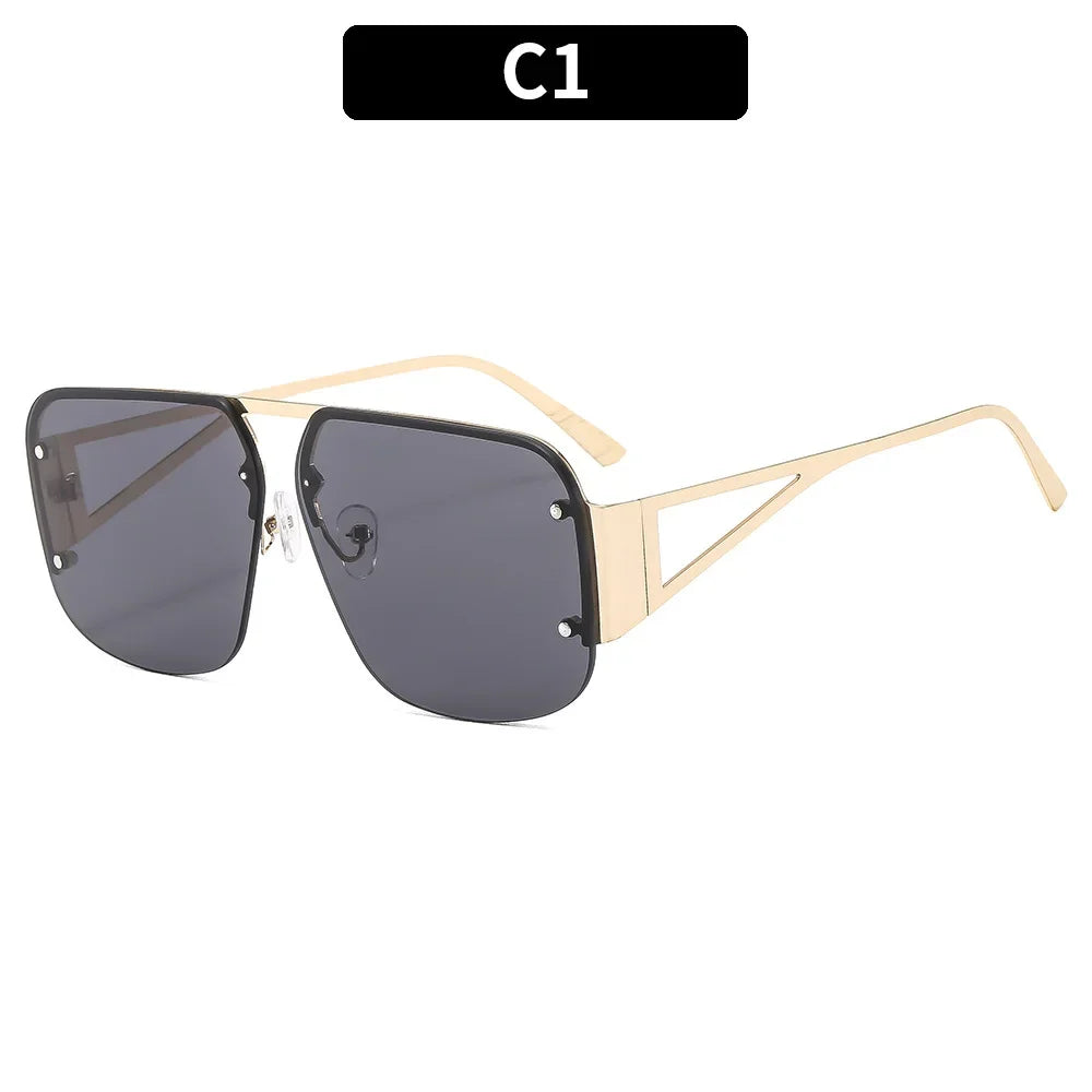 Fashion Oversized Square Sunglasses Woman Brand Designer Vintage Square Sun Glasses Female Big Frame Shades UV400 Eyewear
