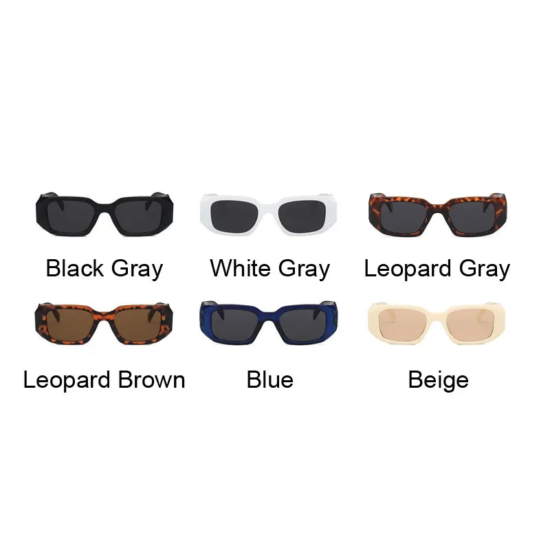 Fashion Square Sunglasses Woman Brand Designer Personality Irregular Vintage Sun Glasses Female Travel Retro Oculos De Sol