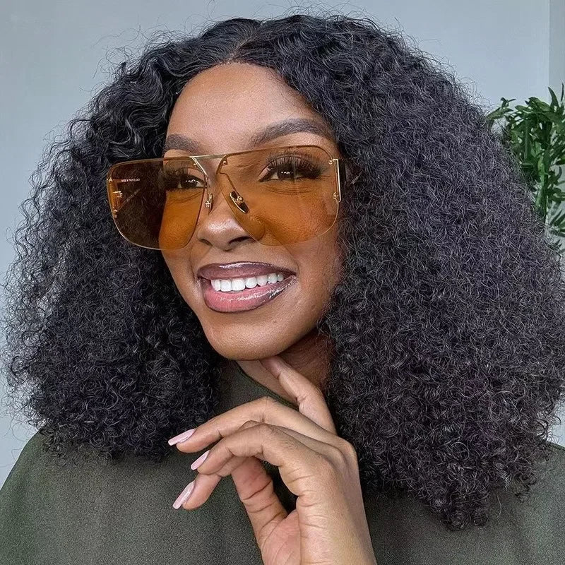 Fashion Oversized Square Sunglasses Woman Brand Designer Vintage Square Sun Glasses Female Big Frame Shades UV400 Eyewear