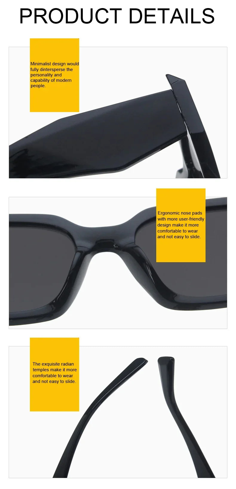 Fashion Square Sunglasses Woman Brand Designer Personality Irregular Vintage Sun Glasses Female Travel Retro Oculos De Sol