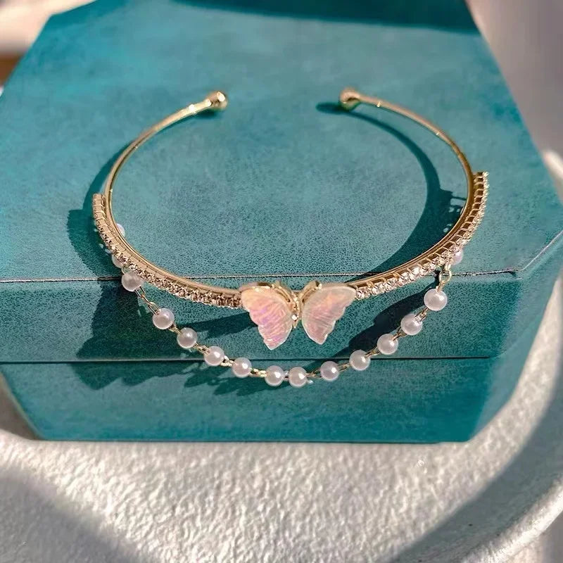 Bohemian Minimalist Metal Chain Women's Set of 6 Multi-layer Chain Simple Fashionable Bracelets Wedding Jewelry Birthday Gifts