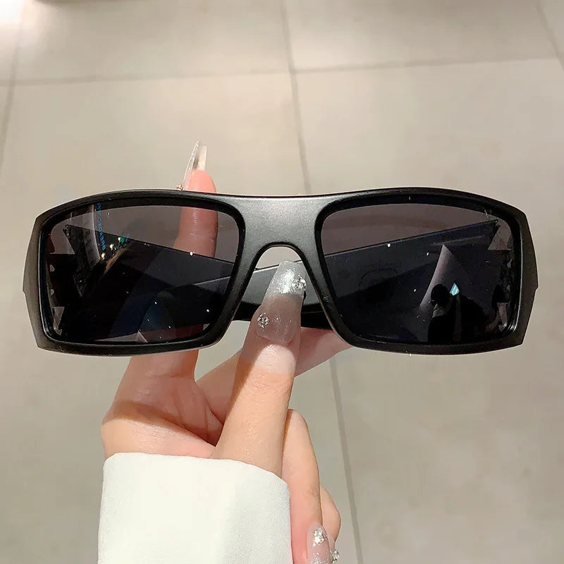 Trendy Designed Cycling Oval Sunglasses Women Men Outdoor Cycling Sports UV400 Sunglass Vintage Hip Hop Punk Sun Glasses