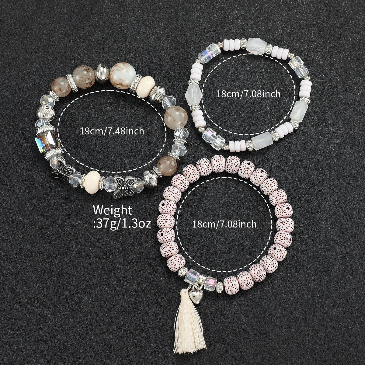 3/4/5PCS Fashion Rhinestone Women's Watch Flowers Printed Leather Band Female Quartz Watches Bracelets Set (Without Box）