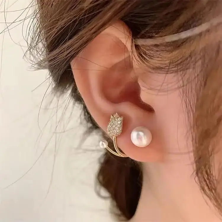 Fashion Seven Star Zircon Earrings For Women Jewelry 2025 Trending New Luxury Women's Crystal Stars Stud Earrings Gifts