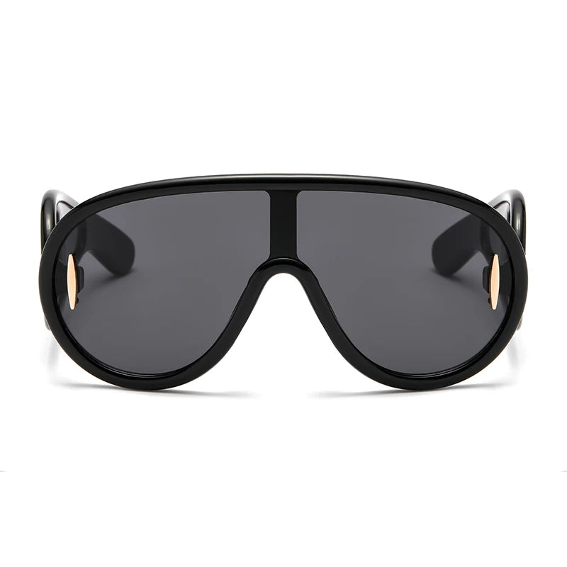 Cycling 2024 New Fashion One-Piece Large Frame Sunglasses Cyberpunk Style Eyeglasse Female Male Multi Color Frame Sun Glasses