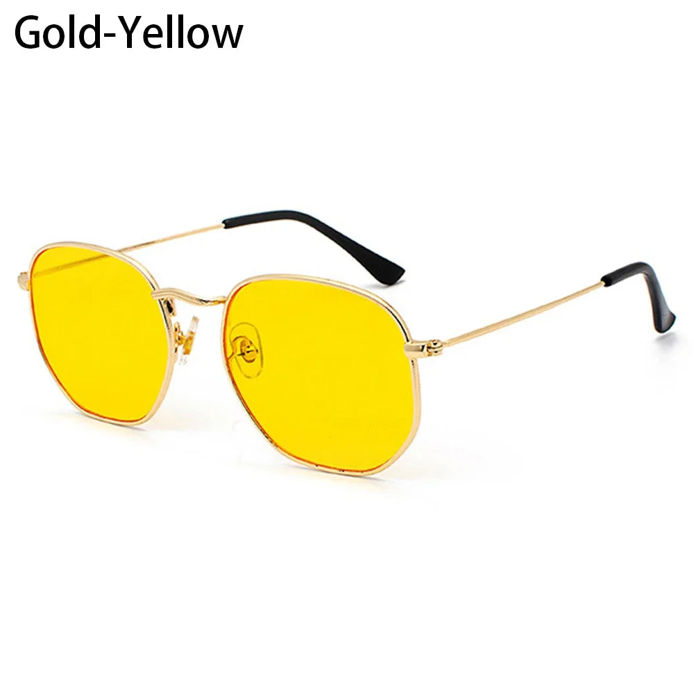 Women Men Sunglases Round Sun Glasses Women's Metal Frame Eyewear Fishing Glasses UV400 Shades