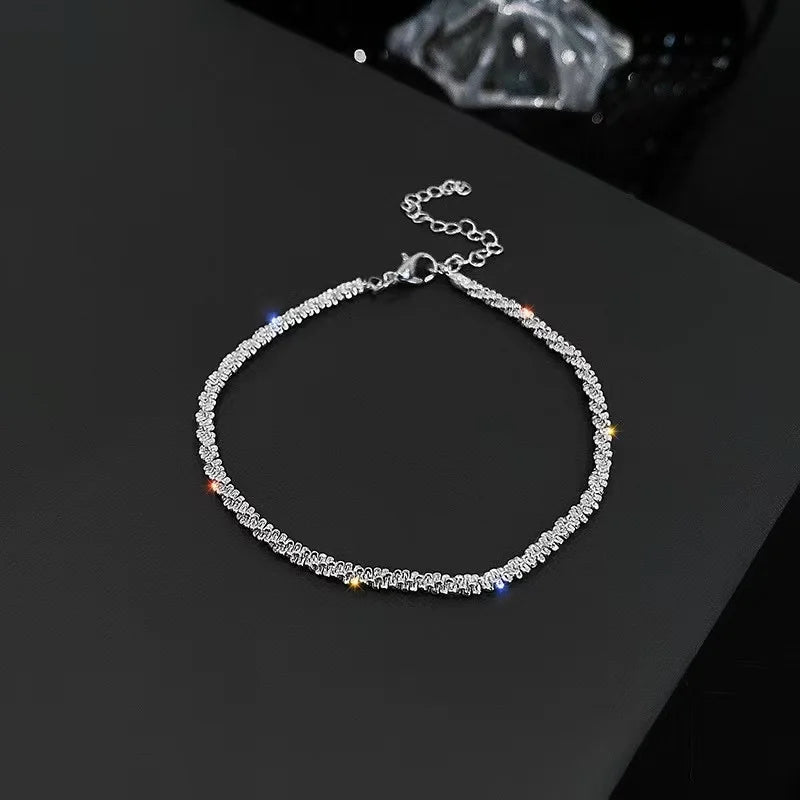 Bohemian Minimalist Metal Chain Women's Set of 6 Multi-layer Chain Simple Fashionable Bracelets Wedding Jewelry Birthday Gifts