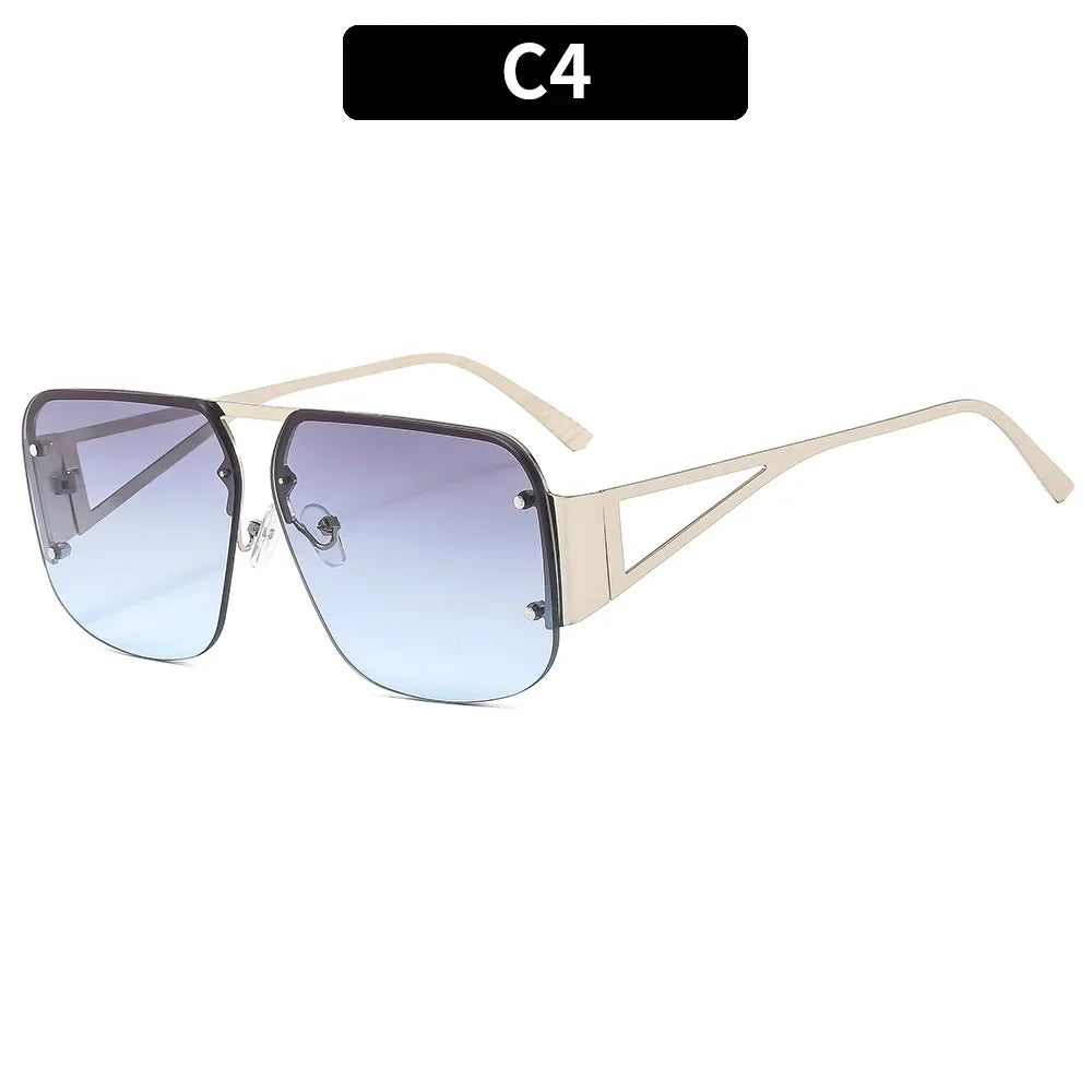 Fashion Oversized Square Sunglasses Woman Brand Designer Vintage Square Sun Glasses Female Big Frame Shades UV400 Eyewear