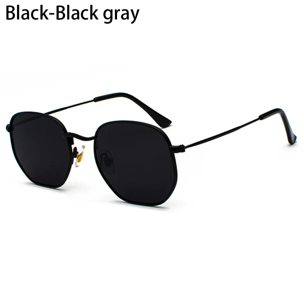 Women Men Sunglases Round Sun Glasses Women's Metal Frame Eyewear Fishing Glasses UV400 Shades