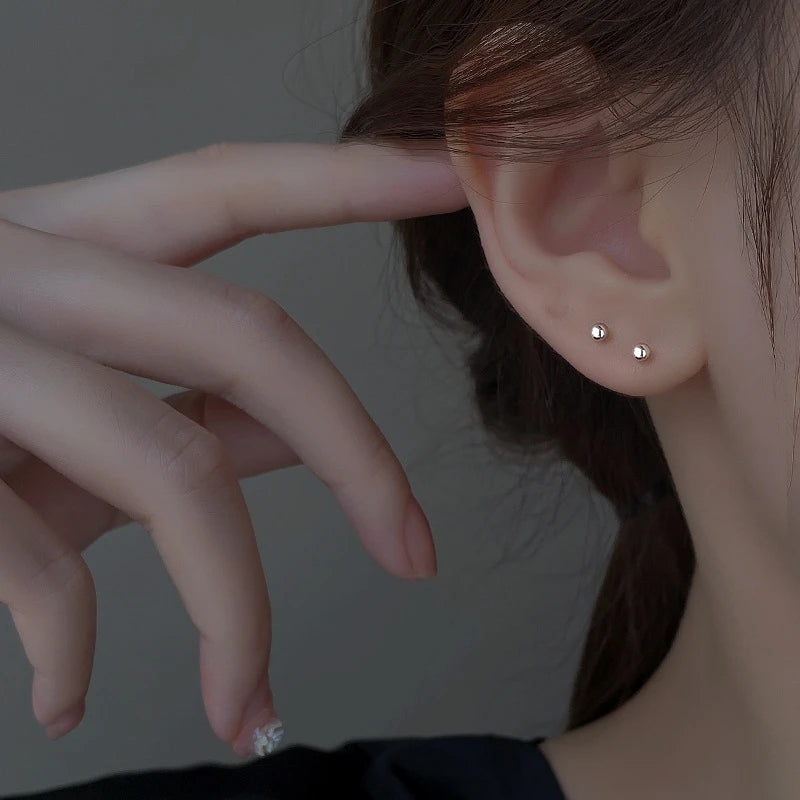 New Arrival Metal Trendy Fresh Lovely Sweet Grey Leaf Stud Earrings for Women Fashion Jewelry Gifts
