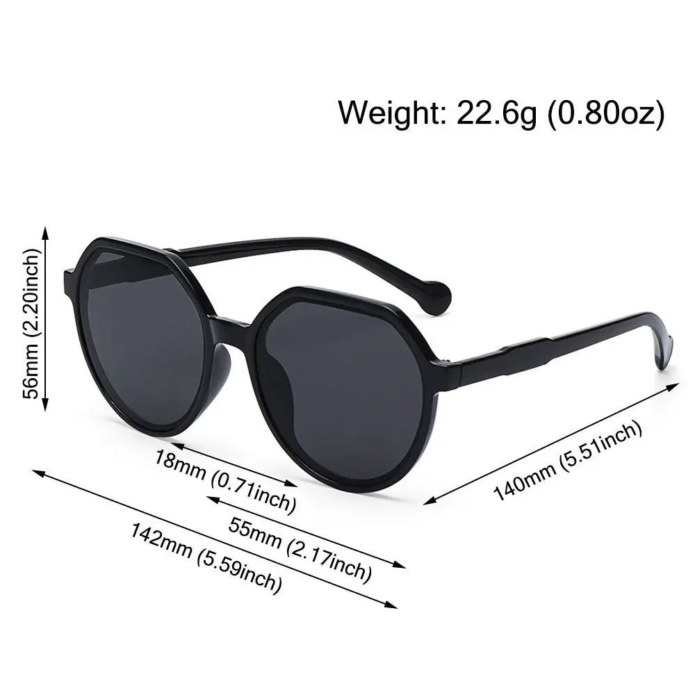 Trendy Jelly Women's Sunglasses Unique Popular Round Frame Sun Glasses Beige UV Protection Eyewear for Women & Men