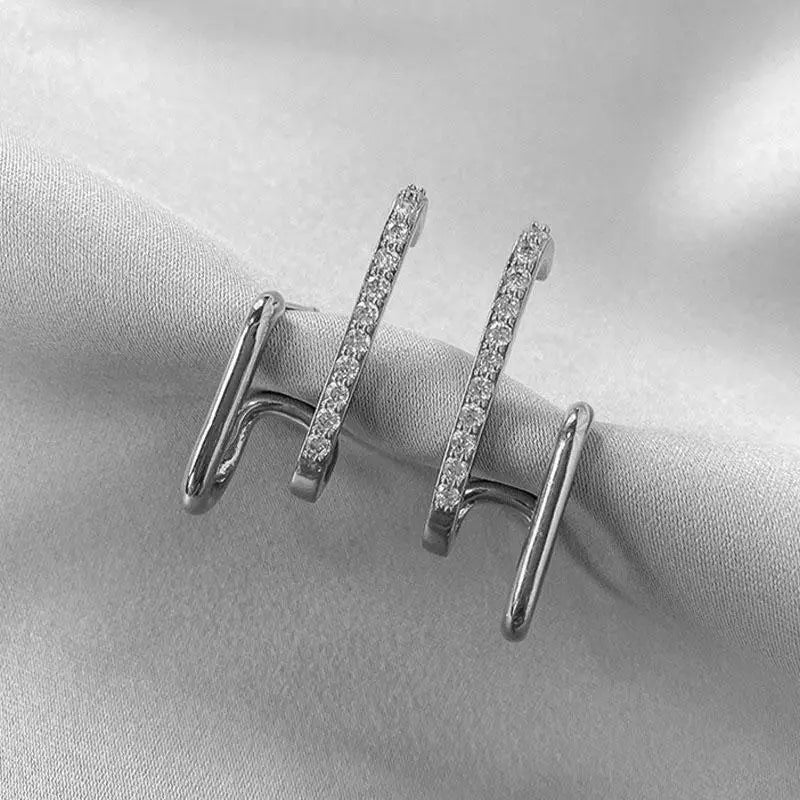 Fashion Seven Star Zircon Earrings For Women Jewelry 2025 Trending New Luxury Women's Crystal Stars Stud Earrings Gifts