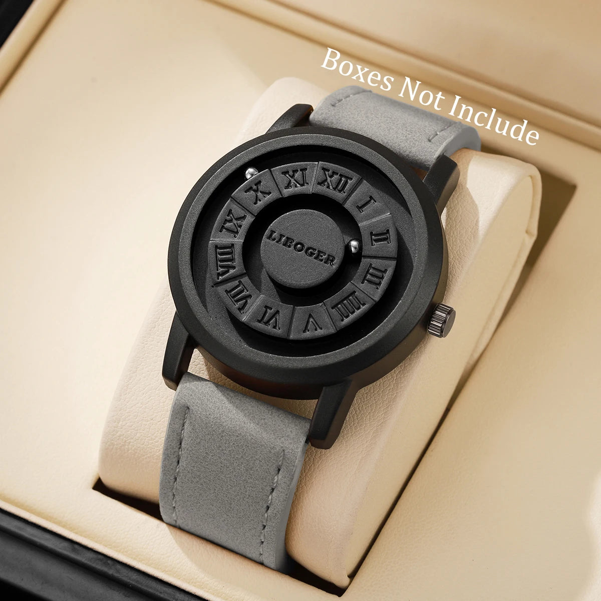Fashion Magnetic Suspension Men Watches Casual Sports Roma Dial Wristwatches For Mens Clock（Without Box）