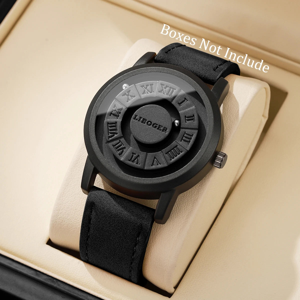 Fashion Magnetic Suspension Men Watches Casual Sports Roma Dial Wristwatches For Mens Clock（Without Box）