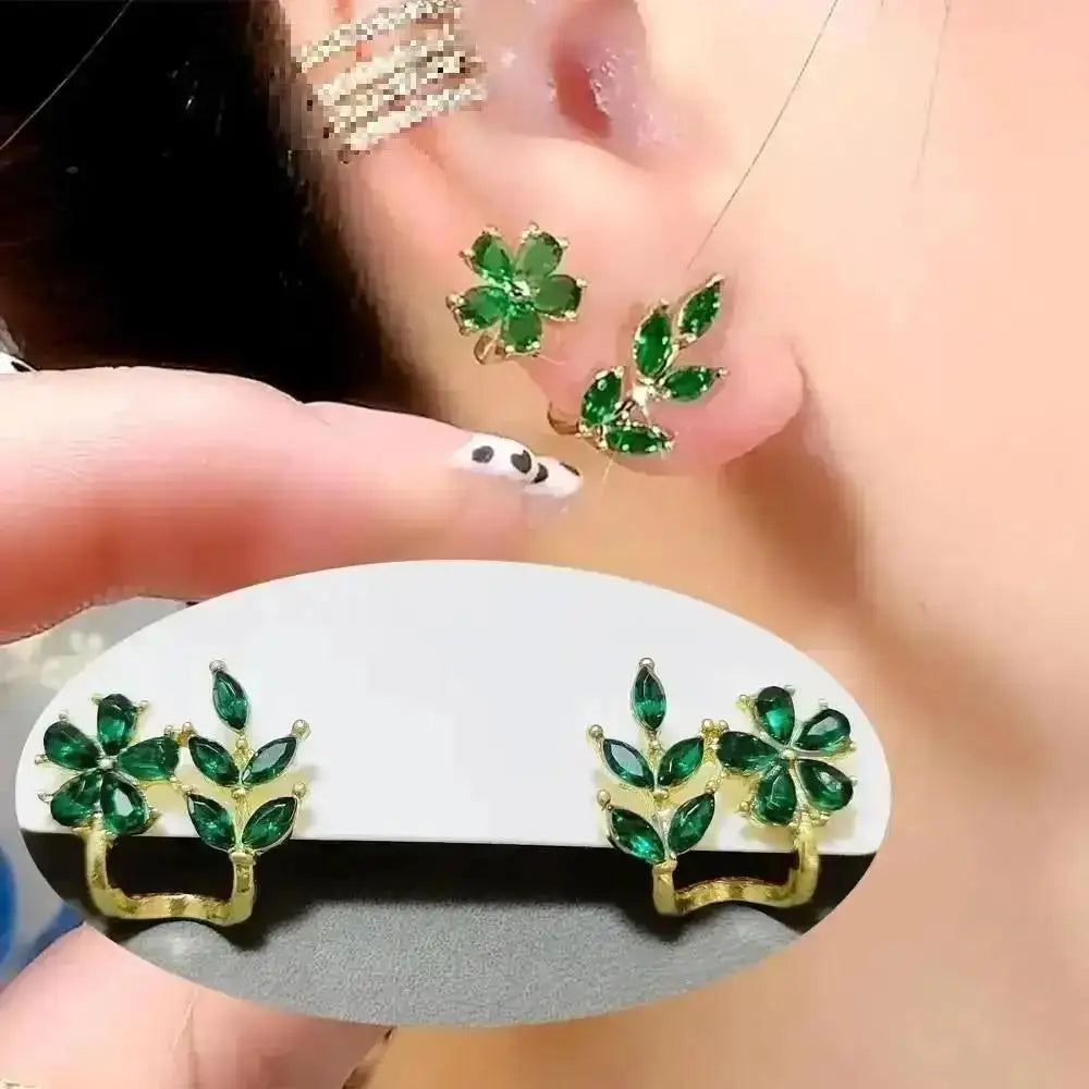 Silver Needle Fashion Square Zircon Drop Earrings For Women Jewelry 2025 Trending New Luxury Women's Crystal Earrings