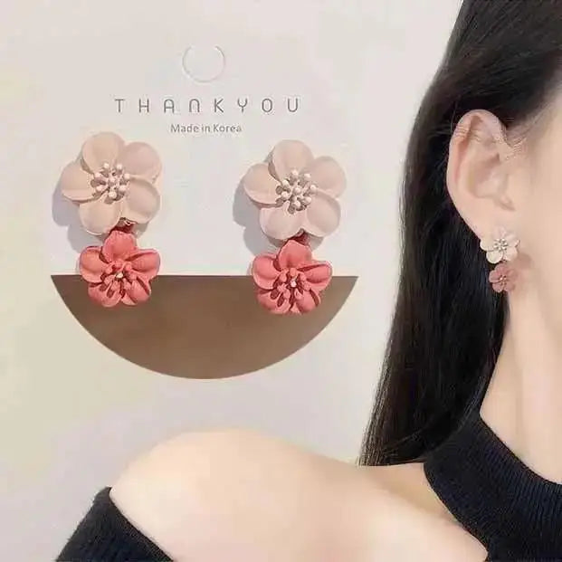 Silver Needle Fashion Square Zircon Drop Earrings For Women Jewelry 2025 Trending New Luxury Women's Crystal Earrings