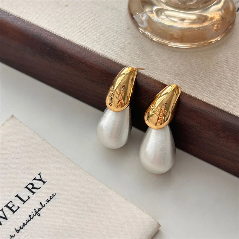 Transparent 1Pair Resin Water Drop Earrings Simple Versatile Fashion Earrings For Women Girls Personalized Earrings Gifts
