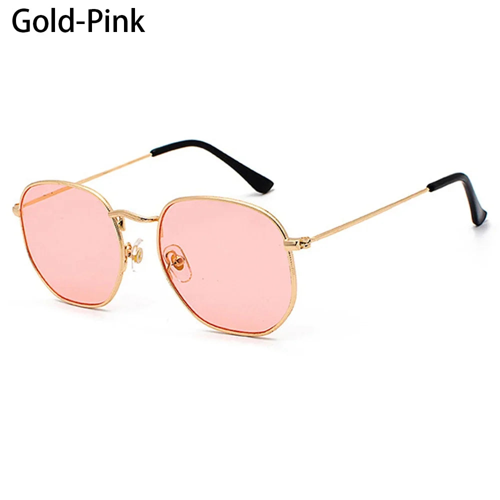 Women Men Sunglases Round Sun Glasses Women's Metal Frame Eyewear Fishing Glasses UV400 Shades