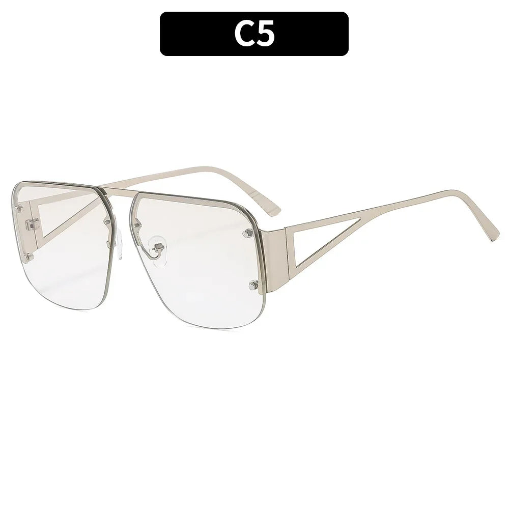 Fashion Oversized Square Sunglasses Woman Brand Designer Vintage Square Sun Glasses Female Big Frame Shades UV400 Eyewear