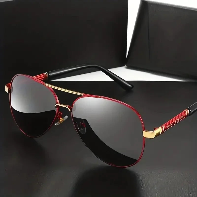 Polarized Sunglasses Men Metail Frame Quality Sun Glasses Brand Design Male Glasses Fishing Driving Goggles UV400 Gafas De Sol