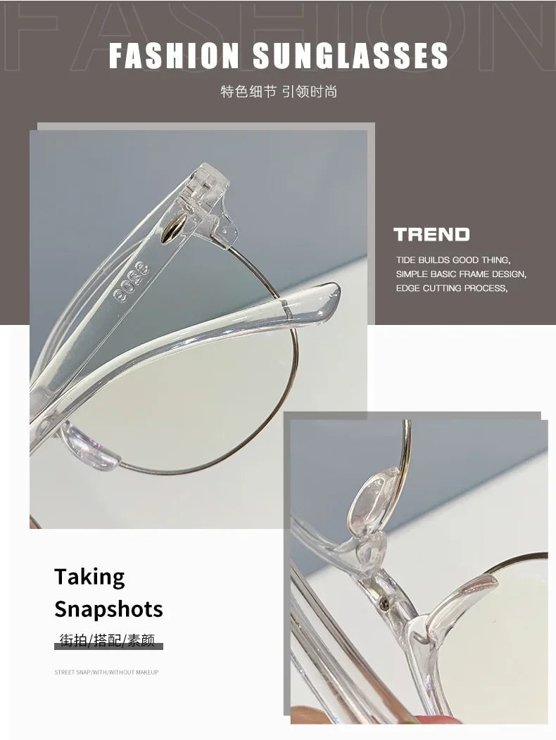 Glasses Ultralight Retro Transparent Frame Plain Men Women Anti Blue Light Glasses Party Decorate Eyeglasses Fake Glasses