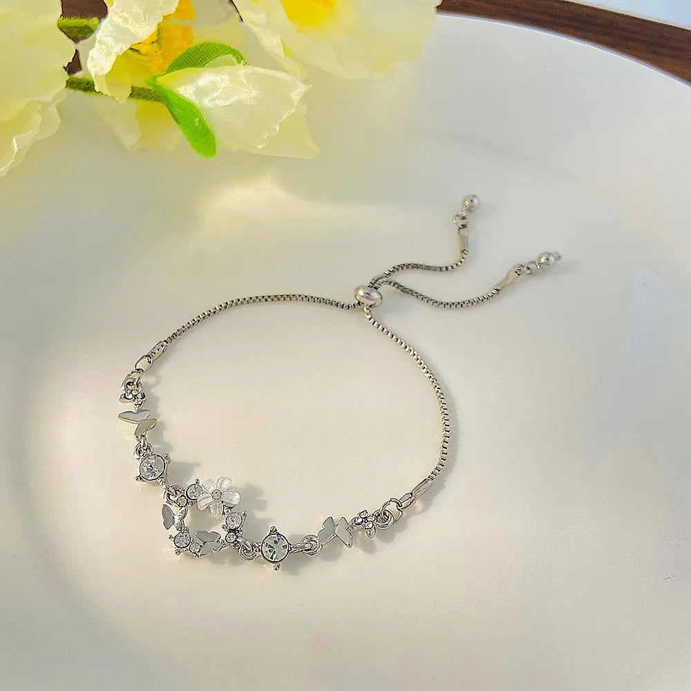 Bohemian Minimalist Metal Chain Women's Set of 6 Multi-layer Chain Simple Fashionable Bracelets Wedding Jewelry Birthday Gifts