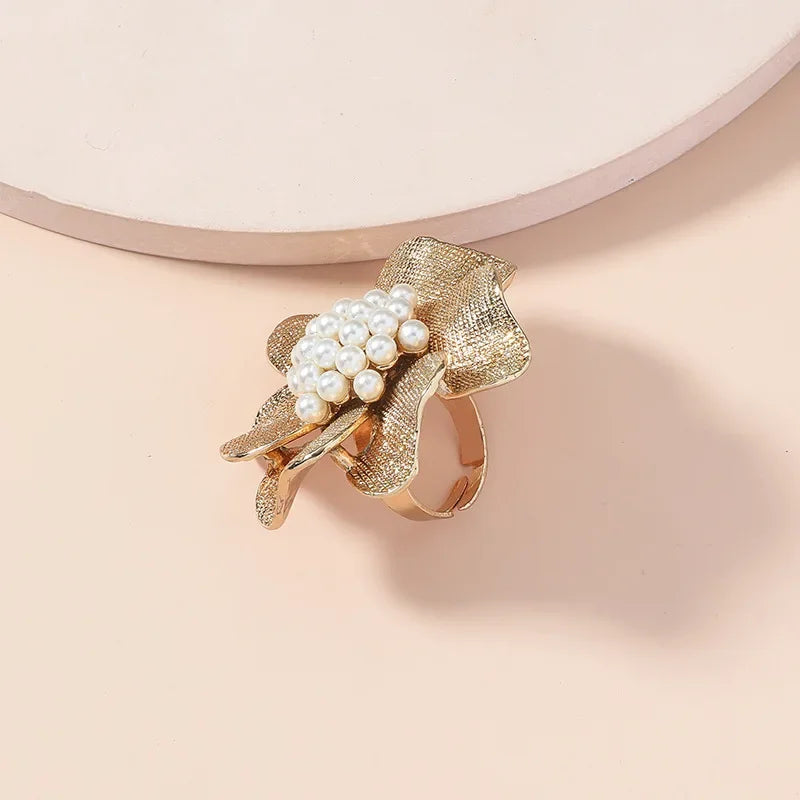Women Finger Tip Nail Rings Big Nail Decoration Retro Exaggerated Ring nail photo Adjustable Manicure Photo Props Salon Ornament
