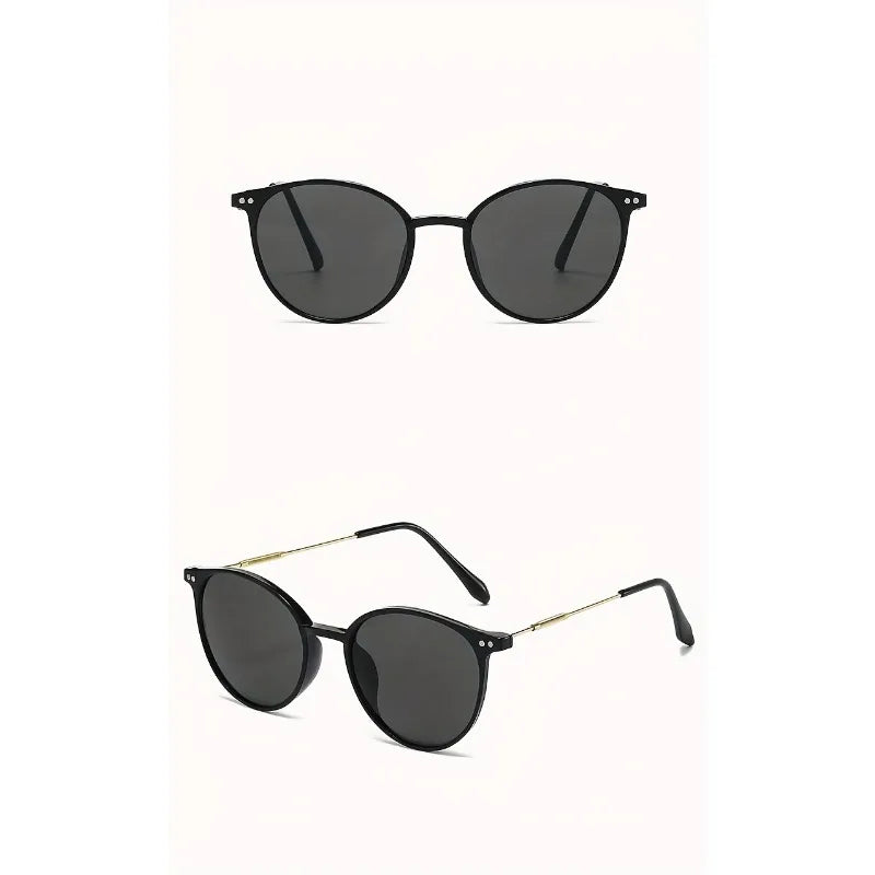 New Round Vintage Sunglasses Women Retro Luxury Brand Designer Sun Glasses For Women's Sunglass Oculos De Sol Shades UV