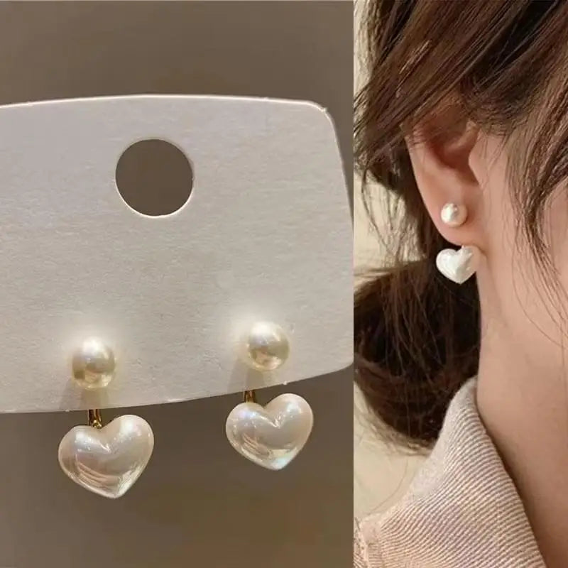 925 Silver Needle Vintage Brown Pearl Earrings For Women Jewelry 2025 Trending New Luxury Women's Red Ball Earrings gifts